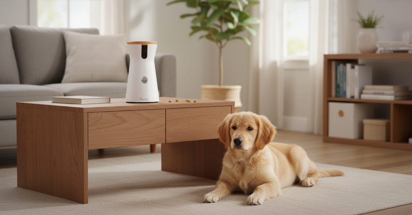 Best pet camera for dogs with separation anxiety — original hero illustration